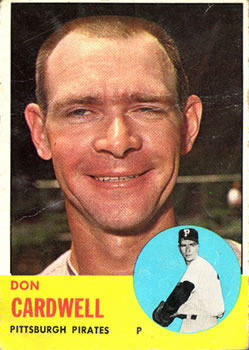 1963 Topps Baseball Cards      575     Don Cardwell